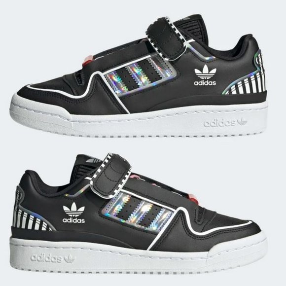 ADIDAS - Black Forum Plus Shoes - Women's Size 8 - Picture 4 of 9